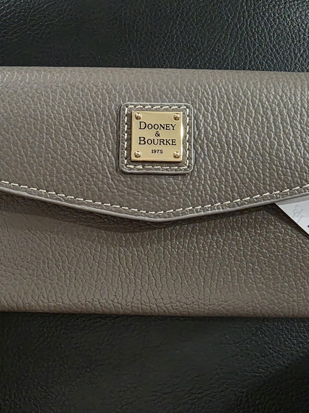 NWT Dooney & Bourke Pebble Grain Continental Clutch Wallet - Taupe